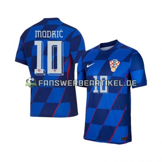 Luca Modric 10 Trikot Kroatien Herren Auswärtsausrüstung Euro 2024 Kurzarm