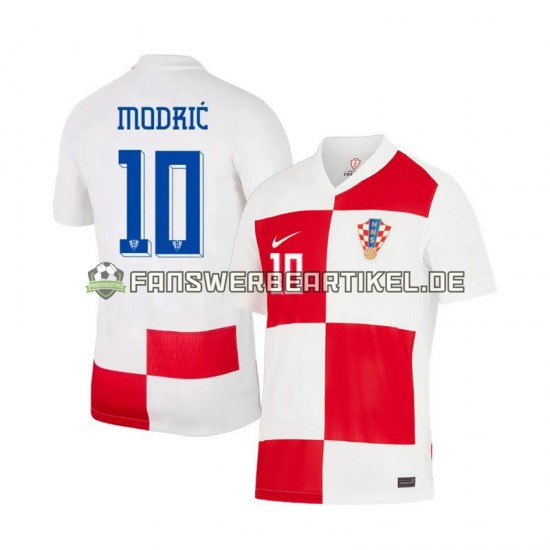 Luca Modric 10 Trikot Kroatien Herren Heimausrüstung Euro 2024 Kurzarm