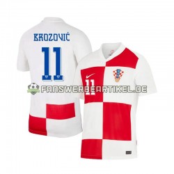 Marcelo Brozovic 11 Trikot Kroatien Herren Heimausrüstung Euro 2024 Kurzarm