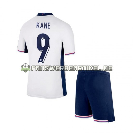 Harry Kane 9 Trikot England Kinder Heimausrüstung Euro 2024 Kurzarm