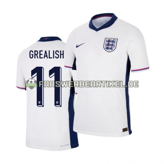 Jack Grealish 11 Trikot England Herren Heimausrüstung Euro 2024 Kurzarm