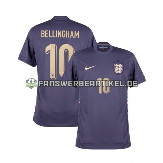 Jude Bellingham 10 Trikot England Herren Auswärtsausrüstung Euro 2024 Kurzarm