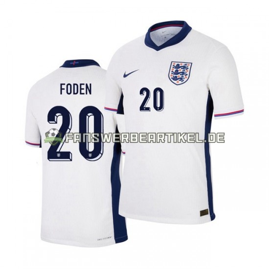 Phil Foden 20 Trikot England Herren Heimausrüstung Euro 2024 Kurzarm