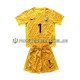 Hugo Lloris 1 Torwart Trikot Frankreich Kinder Heimausrüstung Gelb Euro 2024 Kurzarm