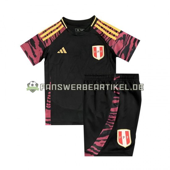 Copa America Trikot Peru Kinder Auswärtsausrüstung 2024 Kurzarm