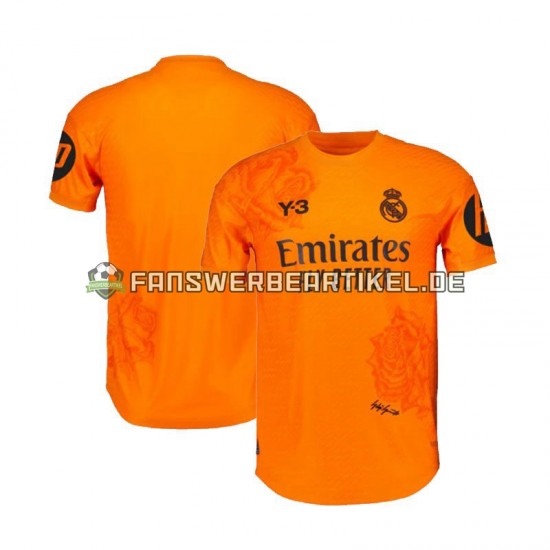 Y3 Torwart Trikot Real Madrid Herren Kinder Ausweich ausrüstung Orange 2023-2024 Kurzarm