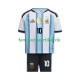 Lionel Messi 10 Trikot Argentinien Kinder Heimausrüstung WM 2026 Kurzarm