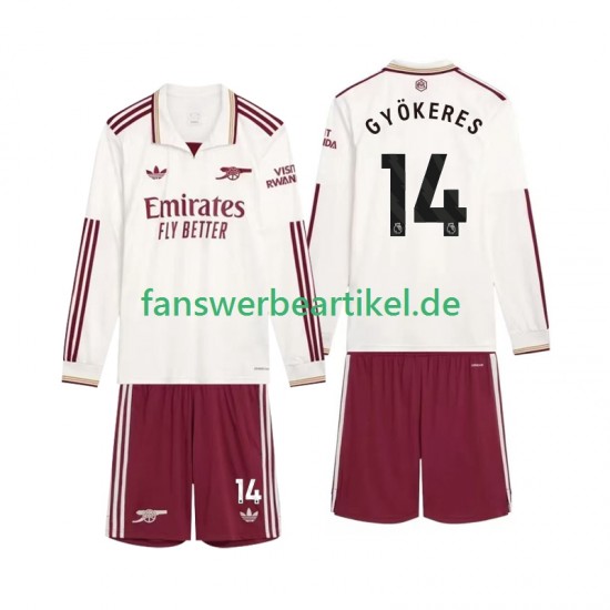 Gyokeres 14 Trikot Arsenal Kinder Ausweich ausrüstung 2025-2026 Langarm