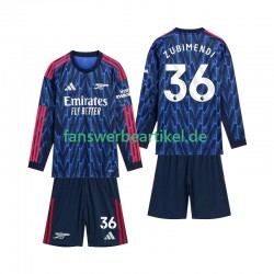 Zubimendi 36 Trikot Arsenal Kinder Auswärtsausrüstung 2025-2026 Langarm