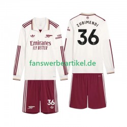 Zubimendi 36 Trikot Arsenal Kinder Ausweich ausrüstung 2025-2026 Langarm
