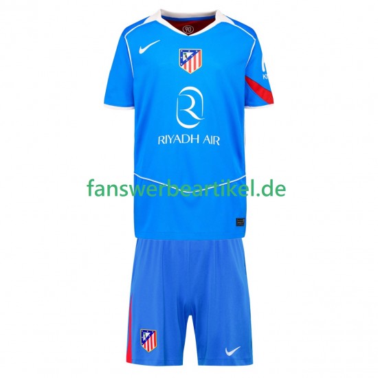 Trikot Atlético Madrid Kinder Ausweich ausrüstung 2025-2026 Kurzarm