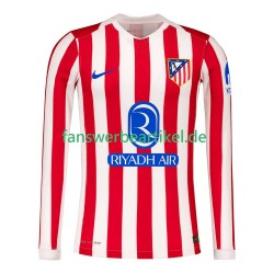 Trikot Atlético Madrid Herren Heimausrüstung 2025-2026 Langarm