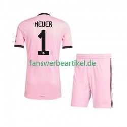 Manuel Neuer 1 UCL Torwart Trikot FC Bayern München Kinder Ausweich ausrüstung 2025-2026 Kurzarm
