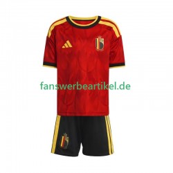 Trikot Belgien Kinder Heimausrüstung WM 2026 Kurzarm