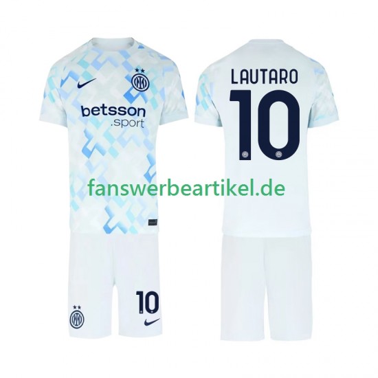 Lautaro Martinez 10 Trikot Inter Mailand Kinder Auswärtsausrüstung 2025-2026 Kurzarm