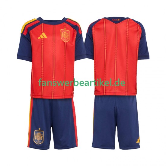 Trikot Spanien Kinder Heimausrüstung WM 2026 Kurzarm