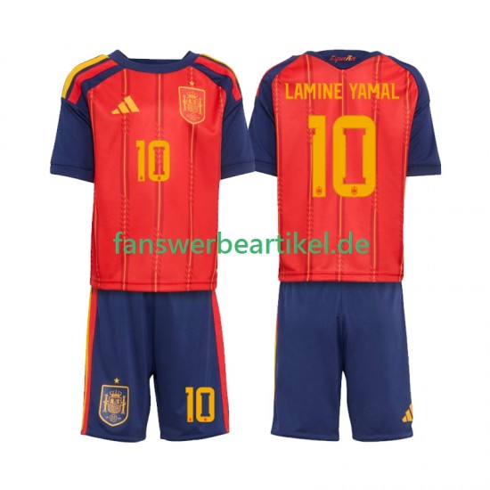 Lamine Yamal 10 Trikot Spanien Kinder Heimausrüstung WM 2026 Kurzarm