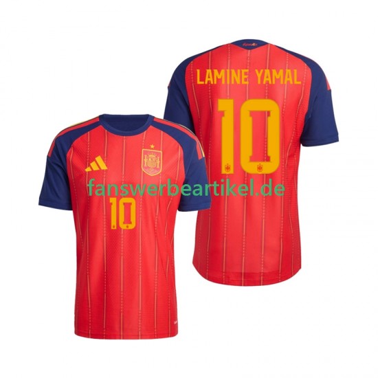 Lamine Yamal 10 Trikot Spanien Herren Heimausrüstung WM 2026 Kurzarm