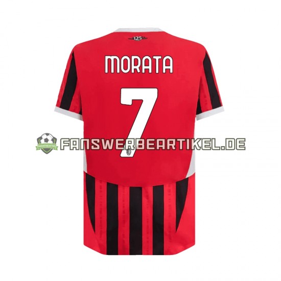 Alvaro Morata 7 Trikot AC Mailand Herren Heimausrüstung 2024-2025 Kurzarm