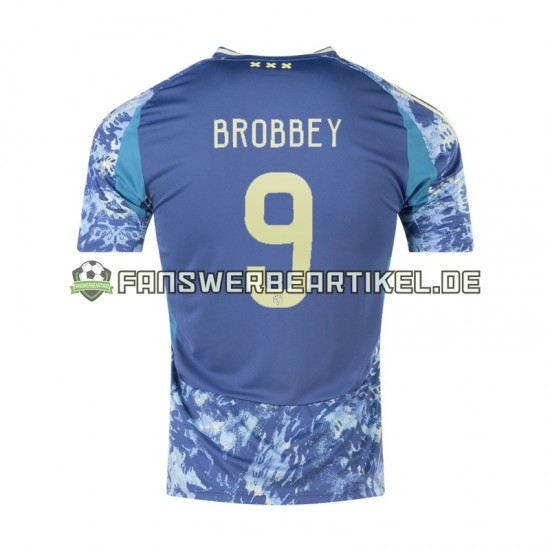 Brian Brobbey 9 Trikot Ajax Amsterdam Herren Auswärtsausrüstung 2024-2025 Kurzarm