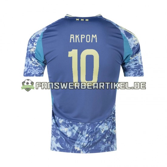 Chuba Akpom 10 Trikot Ajax Amsterdam Herren Auswärtsausrüstung 2024-2025 Kurzarm