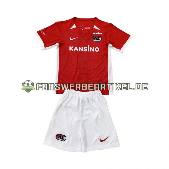 Trikot AZ Alkmaar Kinder Heimausrüstung 2024-2025 Kurzarm