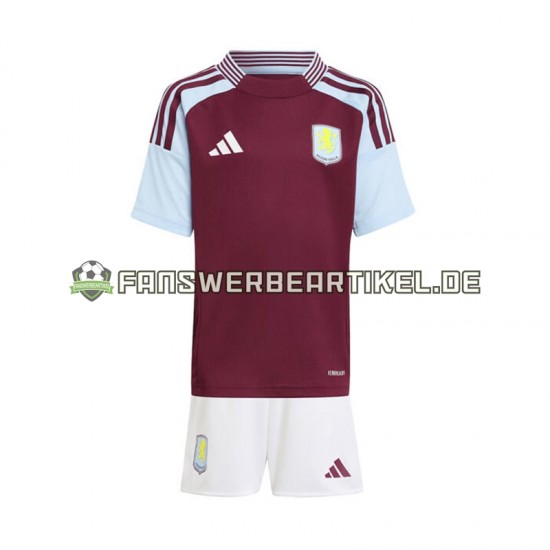 Trikot Aston Villa Kinder Heimausrüstung 2024-2025 Kurzarm