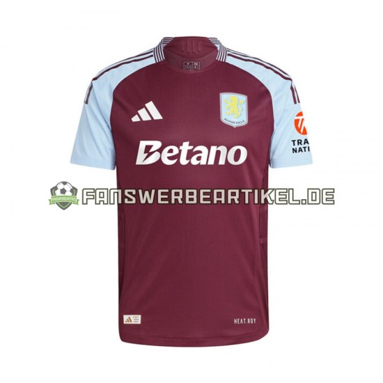 Trikot Aston Villa Herren Heimausrüstung 2024-2025 Kurzarm