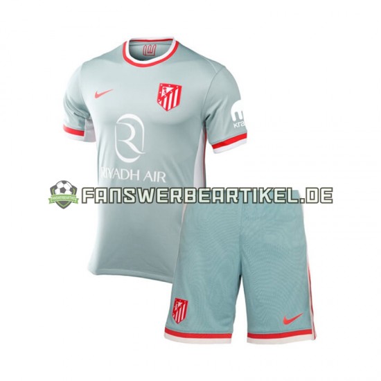 Trikot Atlético Madrid Kinder Auswärtsausrüstung 2024-2025 Kurzarm