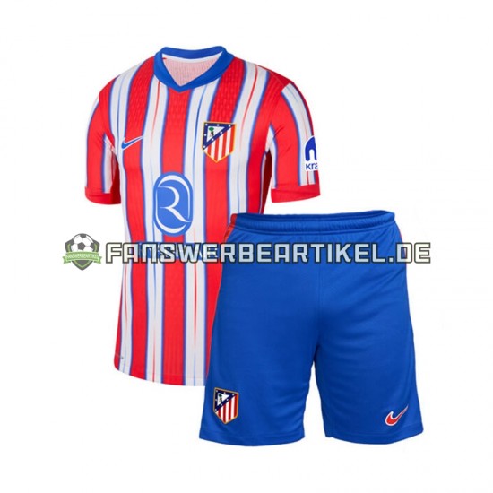 Trikot Atlético Madrid Kinder Heimausrüstung 2024-2025 Kurzarm