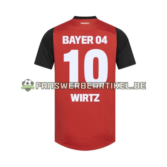 Florian Wirtz 10 Trikot Bayer 04 Leverkusen Herren Heimausrüstung 2024-2025 Kurzarm