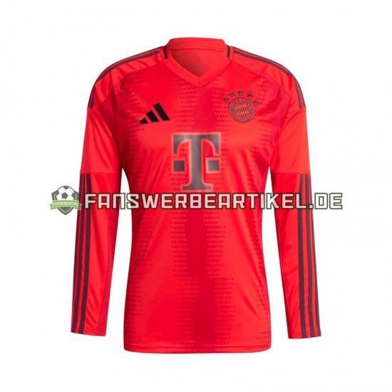 Trikot FC Bayern München Herren Heimausrüstung Rot 2024-2025 Langarm