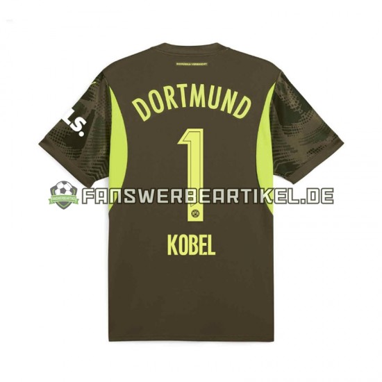 Gregor Kobel 1 Torwart Trikot Borussia Dortmund Herren Auswärtsausrüstung 2024-2025 Kurzarm