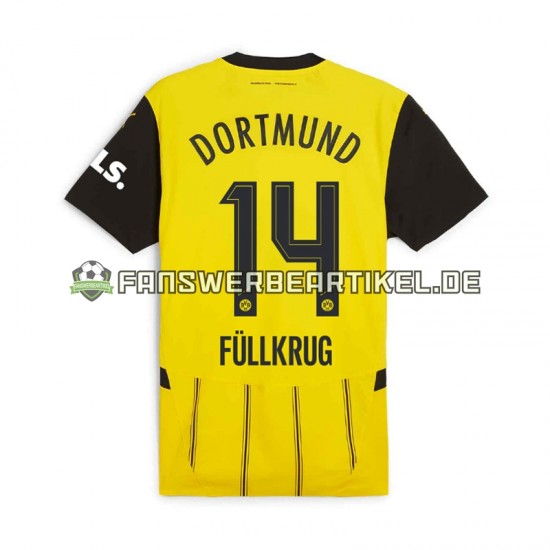 Niclas Fullkrug 14 Trikot Borussia Dortmund Herren Heimausrüstung 2024-2025 Kurzarm