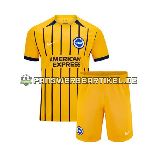 Trikot Brighton Hove Albion Kinder Auswärtsausrüstung 2024-2025 Kurzarm