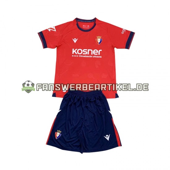 Trikot CA Osasuna Kinder Heimausrüstung 2024-2025 Kurzarm