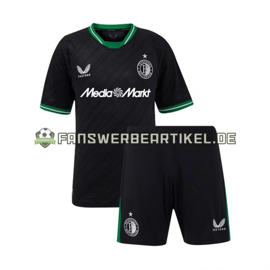 Trikot Feyenoord Rotterdam Kinder Auswärtsausrüstung 2024-2025 Kurzarm