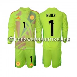 Manuel Neuer 1 Torwart Trikot Deutschland Kinder Auswärtsausrüstung Euro 2024 Langarm