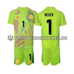 Manuel Neuer 1 Torwart Trikot Deutschland Kinder Auswärtsausrüstung Euro 2024 Kurzarm