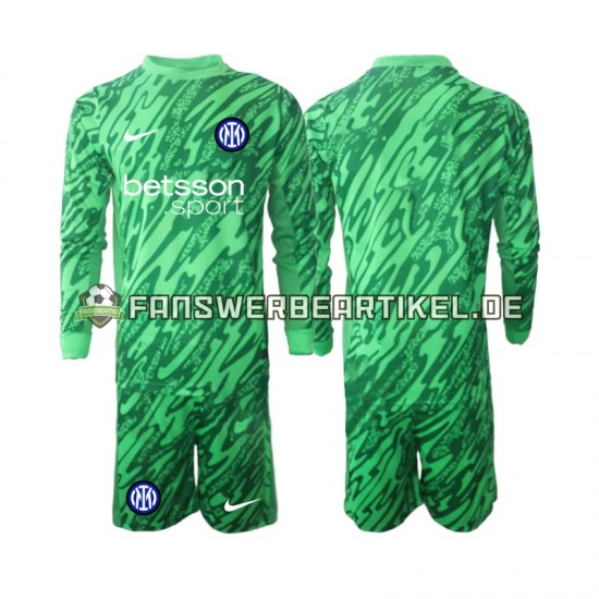 Torwart Trikot Inter Mailand Kinder Heimausrüstung 2024-2025 Langarm