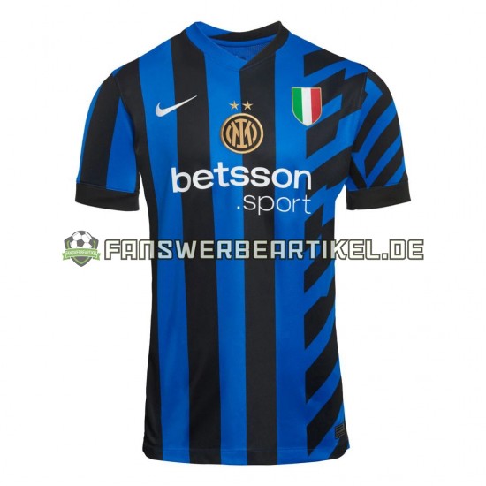 Trikot Inter Mailand Herren Heimausrüstung 2024-2025 Kurzarm