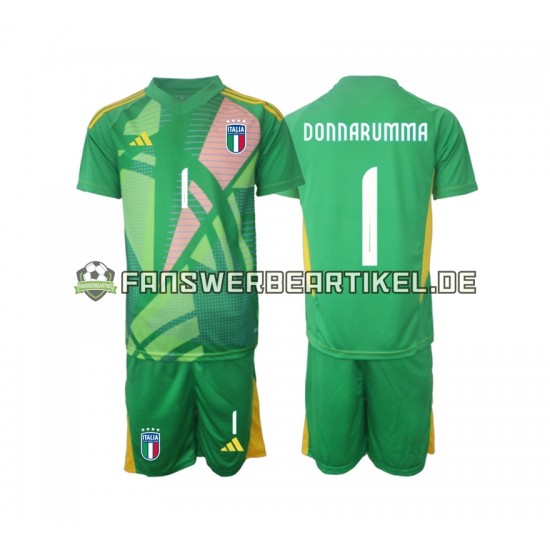 Donnarumma 1 Torwart Trikot Italien Kinder Auswärtsausrüstung Euro 2024 Kurzarm