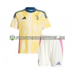 Trikot Juventus Turin Kinder Auswärtsausrüstung 2024-2025 Kurzarm