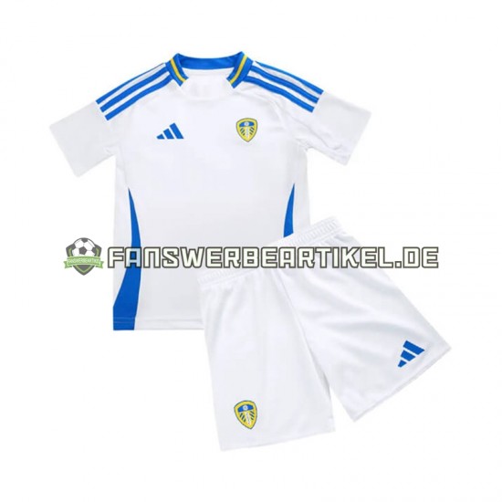 Trikot Leeds United Kinder Heimausrüstung 2024-2025 Kurzarm