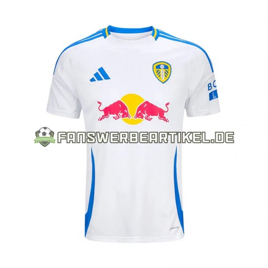 Trikot Leeds United Herren Heimausrüstung 2024-2025 Kurzarm