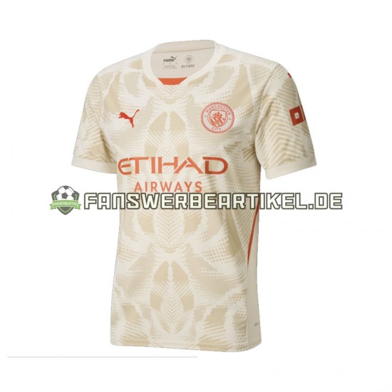 Torwart Trikot Manchester City Herren Ausweich ausrüstung 2024-2025 Kurzarm