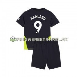 Haaland 9 Trikot Manchester City Kinder Auswärtsausrüstung 2024-2025 Kurzarm