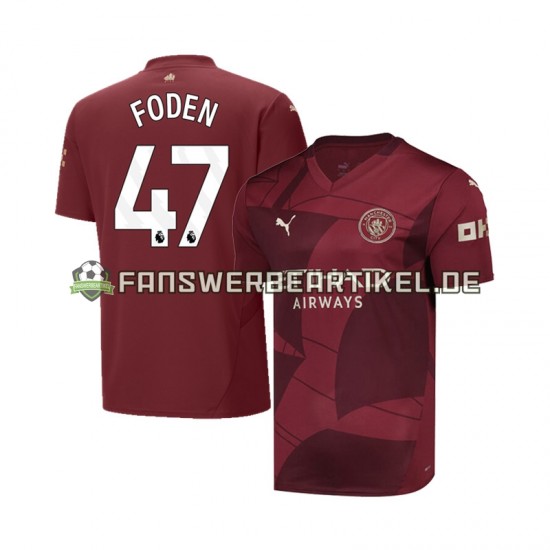 Phil Foden 47 Trikot Manchester City Herren Ausweich ausrüstung 2024-2025 Kurzarm