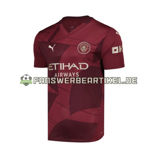 Trikot Manchester City Herren Ausweich ausrüstung 2024-2025 Kurzarm