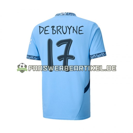 UCL Font DE BRUYNE 17 Trikot Manchester City Herren Heimausrüstung 2024-2025 Kurzarm